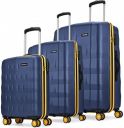 ARISTOCRAT Hard Body Set of 3 Luggage 8 Wheels...