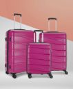 ARISTOCRAT  Hard Body Set of 3 Luggage - OLYMPUS 8-W STROLLY CB+MD+LG 360ROSERED - Red...