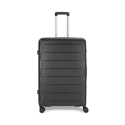 Aristocrat Jude 66cm Polypropylene Hardsided Medium Luggage 8W Black Strolley