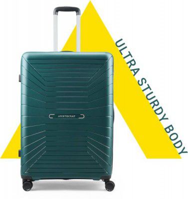 ARISTOCRAT  Large Check-in Suitcase (77 cm) - CARNIVAL8 WHEEL 76 GREEN - Green