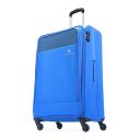 Aristocrat Large Oasis Plus Size Soft Check in Luggage (79 Cm) | Spacious Polyester Trolley with 4 Spinner Wheels and Combination Lock | Dazzling Blue | Unisex| 5 Year Warranty...