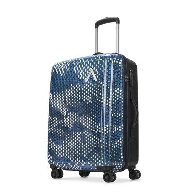Aristocrat Medium Combat Check-in Trolley Bag, 63 Cm Hardside Luggage  5 Year International Warranty | Blue