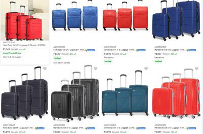 Pack of 3 |  Aristocrat Suitcase Start At ₹3599
