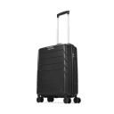 Aristocrat Polycarbonate (PC) Chroma Cabin 55 Cm(Small) 8 Wheels Double Spinner Trolley Bags for Travel Hard Case Luggage, Lightweight Bag, Suitcase with Combination Lock & 7 Years Warranty (Black)...