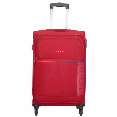 Aristocrat Polyester 79 cms Red Softsided Check-in Luggage (Baleno)