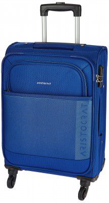 Aristocrat Polyester 58.3 cms Blue Softsided Cabin Luggage