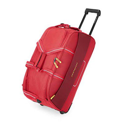 Aristocrat Polyester Solid Pattern Fitch Dft 62 Softshell Inlineskatewheel Suitcase, H-30 Centimeters