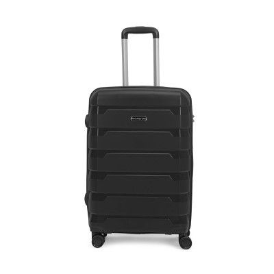 Aristocrat Porto 65cm Black Polypropylene Harsided Check-in Luggage 8W Strolley