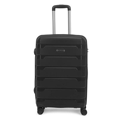 Aristocrat Porto 75cm Black Polypropylene Harsided Check-in Luggage 8W Strolley