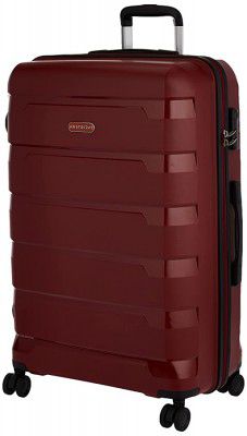 Aristocrat Porto 75cm Maroon Polypropylene Harsided  Luggage 8W Strolley