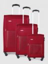 Aristocrat Printed Set Of 3 Large Medium & Small Trolley Suitcases...