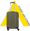 ARISTOCRAT Small Cabin Suitcase (55 cm) 8 Wheels - Invictus 55 - Hardbody Trolley Bag Ivy Green - Green...