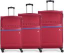 ARISTOCRAT  Soft Body Set of 3 Luggage - Brezza 4W Strolly (E) 58+69+79 Red - Red...
