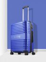 Aristocrat Striped Hard Medium Trolley Suitcase...