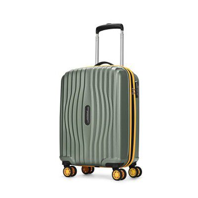 Aristocrat Vortex Plus | Cabin Trolley Bag, 55 Cm, Small Hardside Luggage | 3 Year International Warranty