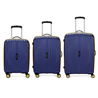 Aristocrat Vortex Plus | Set of 3 Trolley Bag, 55+65+75 Cm, Small+Medium+Large Hardside Luggage | Midnight Blue