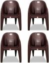 ARLAVYA Mario Model Arm Chair for Home, Garden, Set of 4...