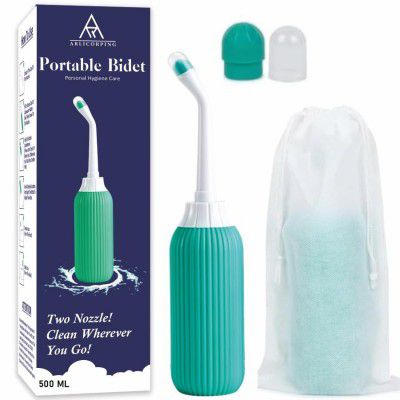 ARLICORPING 500ML Plastic Retractable Handheld Bidet (Green)