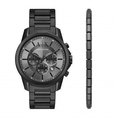 Armani Exchange Analog Grey Dial Mens Watch-AX7140SET