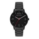 Armani Exchange Mens 42 mm Cayde Black Dial Stainless Steel Analog Watch - AX2738I...