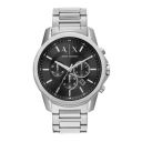 Armani Exchange Mens 44 mm Black Dial Stainless Steel Chronograph Watch - AX1720I...