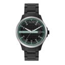 Armani Exchange Mens 46 mm Hampton Black Dial Stainless Steel Analog Watch - AX2439I...