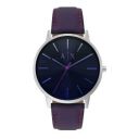 Armani Exchange Mens Cayde Black Dial Leather Analog Watch - AX2744I...