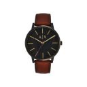 Armani Exchange Mens Leather Analogue Watch - AX2706I (Black_Free Size)...