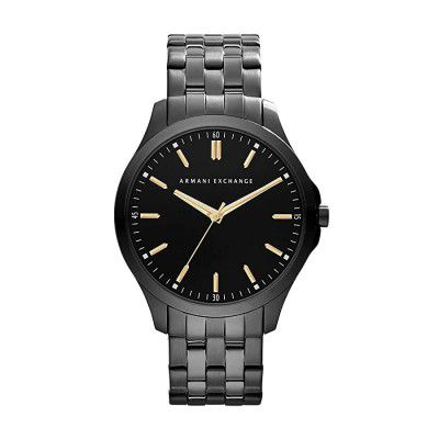 Armani Exchange Mens Stainless Steel Three Hand Dress Watch