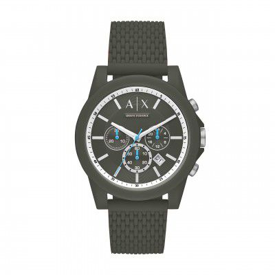 Armani Exchange Outer Banks Analog Green Dial Mens Watch-AX1346