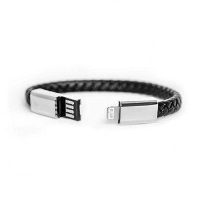 Armilo Portable Bracelet Charger (for iPhone) Premium, Easy to Wear & Durable, Black