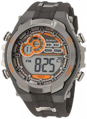 Armitron Sport Mens 40/8188 Digital Chronograph Resin Strap Watch