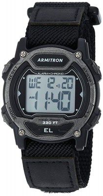 Armitron Sport Unisex 45/7004GBK Black Nylon Strap Watch
