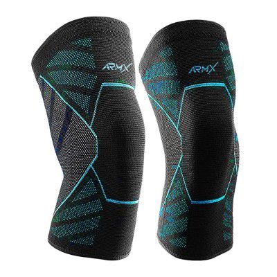 ArmX 3D Compression Support Sleeve Knee Cap Support for Unisex (Large)