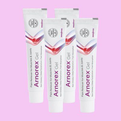 Arnorex Pain Relief Gel 30 gm (Pack of 4) | 100% Ayurvedic Ingredients – 30 gm Gel (Pack of 4)