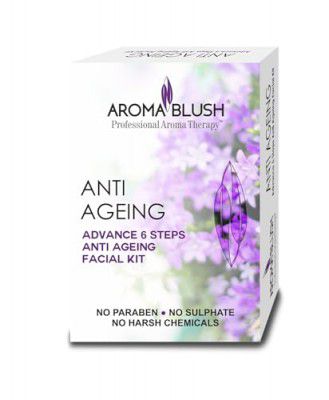 Aroma Blush Revitalizing 6-Step Anti-Aging Facial Kit - 65g | Complete Skincare Solution for Youthful, Radiant Skin