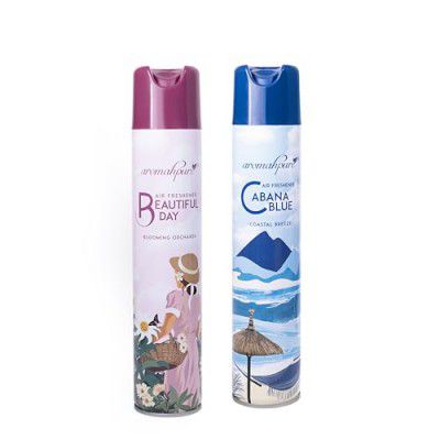 Aromahpure Premium Air Freshener for Room, Cabana Blue & Beautiful Day - 250ML