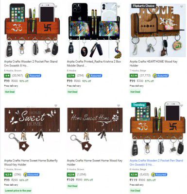 Arpita Crafts Key Holders Starts ₹99