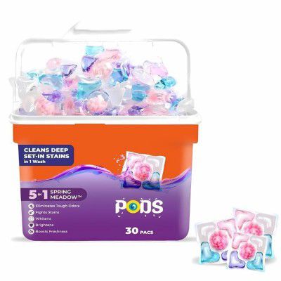 ARPK 5-in-1 Dissolvable Magic Laundry Pods for Washes | Tough Stain Fighter for Top & Front Load Machines | 1 Pod = 1 Wash for 5-7kg Loads (30)