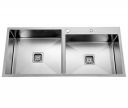ARQUIN 304 Grade 32" x 18" x 10" Double Bowl With Tap Hole Stainless Steel Handmade Matte Finish Kitchen Sink…...