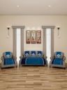 Arrabi Blue Floral Woven Design 5 Seater Sofa Covers...