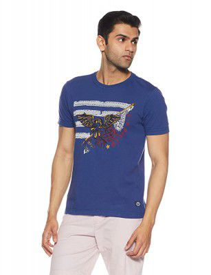 Arrow Jeans Mens Printed Regular Fit T-Shirt