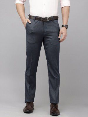 Arrow Men Originals Hudson Tailored Fit Textured Formal Trousers