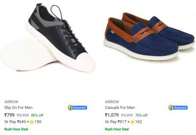 ARROW Mens Footwear Flat 80% Off