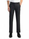 Arrow Men's Grey Textured Mid Rise Polyester Button Tapered Fit Flat Front Slant Pocket Trousers...