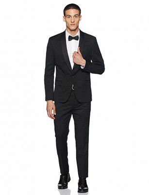 Arrow New York Mens Peak Lapel Slim Fit Suit