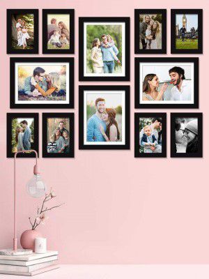 Art Street Set of 12 Black Solid Photo Frames