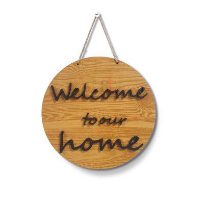 Art Street Welcome to Our Home Wall Sign for Home Decoration