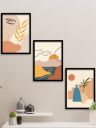 Art Street Set Of 3 Multicoloured Framed Wall Arts...
