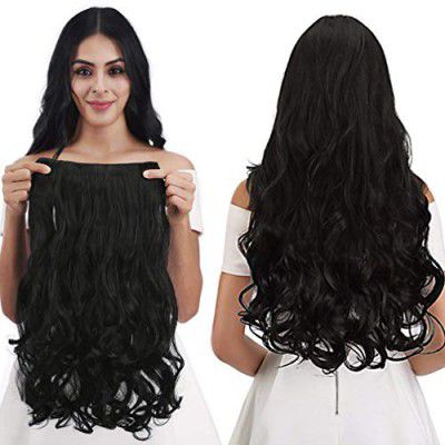 Artifice 5 Clips 24" Curly/Wavy Hair Extension Natural Black